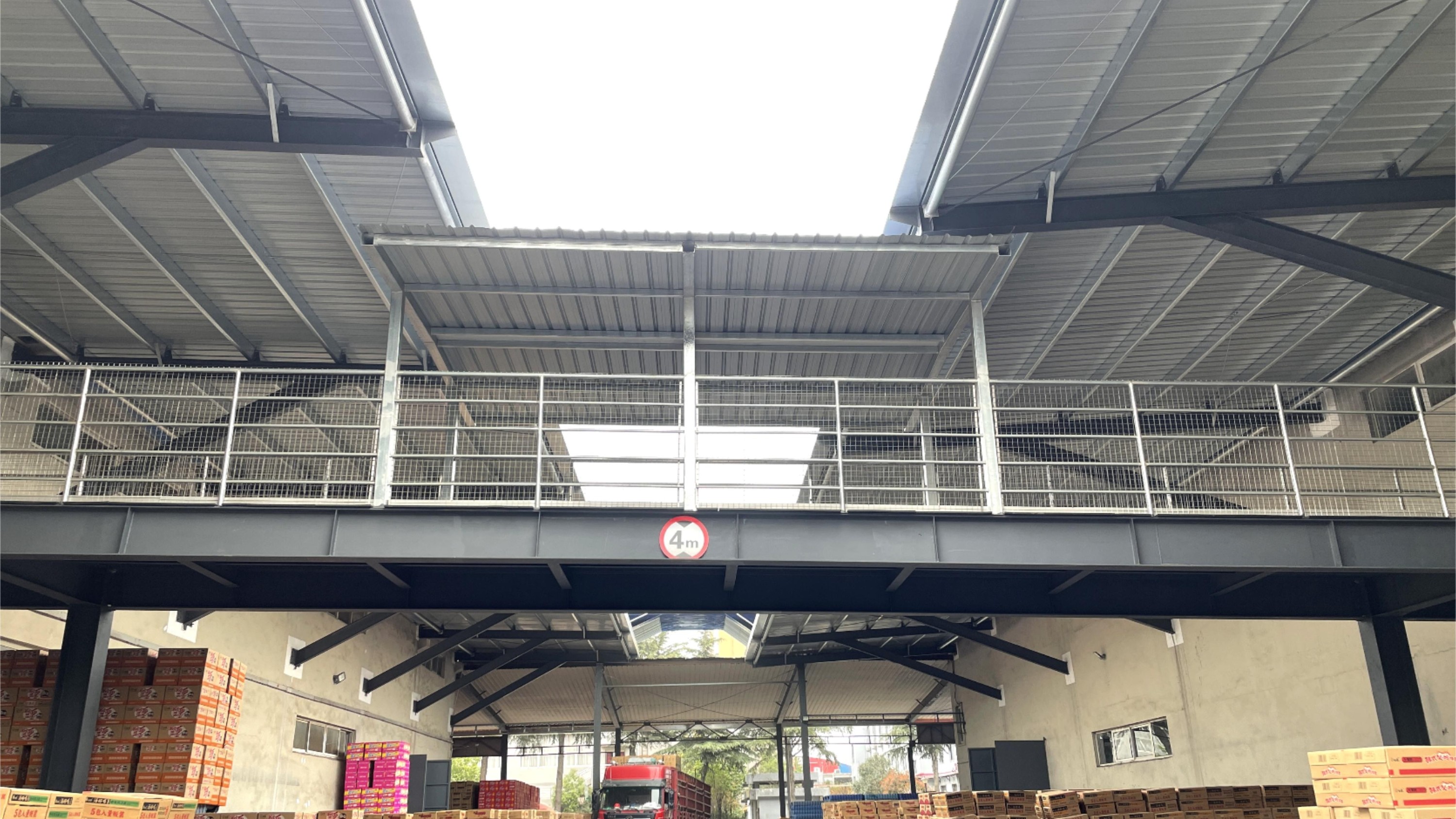 郑州白象：钢结构连廊