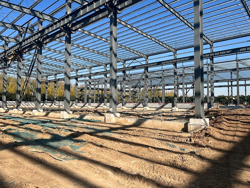 蔚蓝钢结构丨河南凯盛能源科技1#钢结构厂房建造案例