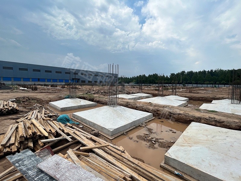 蔚蓝钢结构丨河南凯盛能源科技2#钢结构厂房建造案例