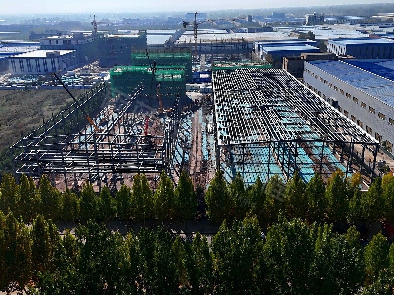 蔚蓝钢结构丨河南凯盛能源科技1#钢结构厂房建造案例