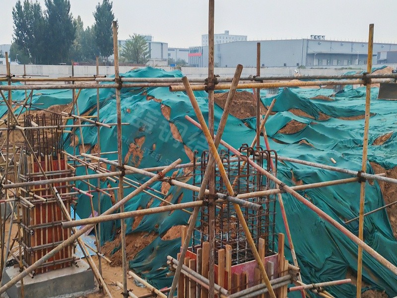 蔚蓝钢结构丨郑州仕振钢结构厂房建造案例