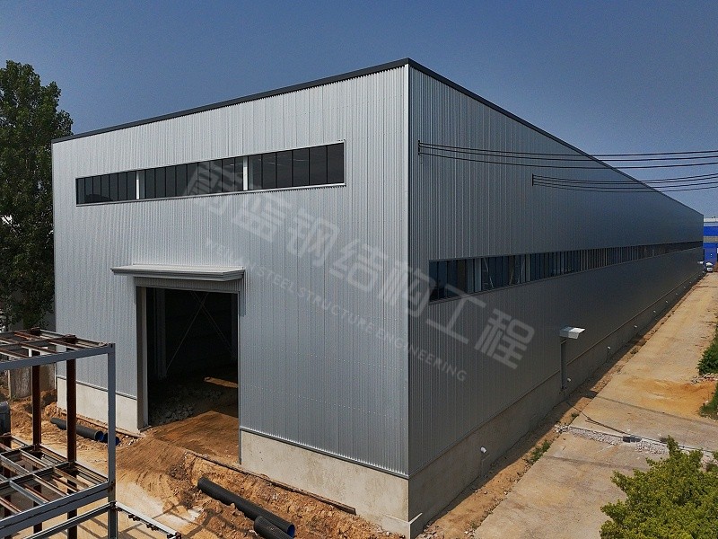 蔚蓝钢结构丨郑州普相钢结构厂房建造案例