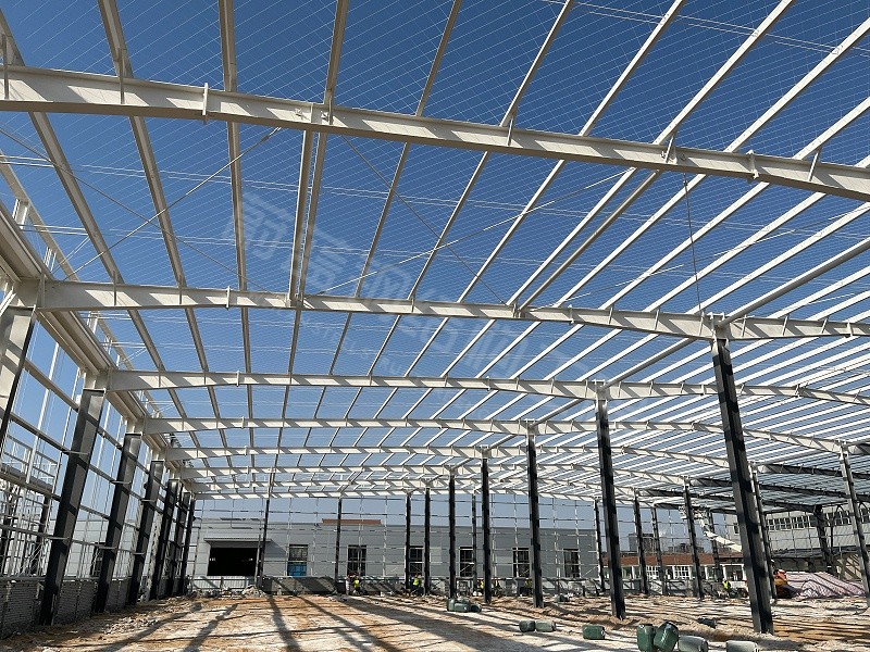 蔚蓝钢结构丨河南超人帮钢结构厂房建造案例