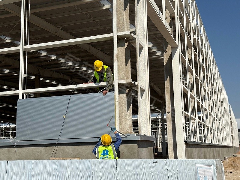 蔚蓝钢结构丨河南超人帮钢结构厂房建造案例