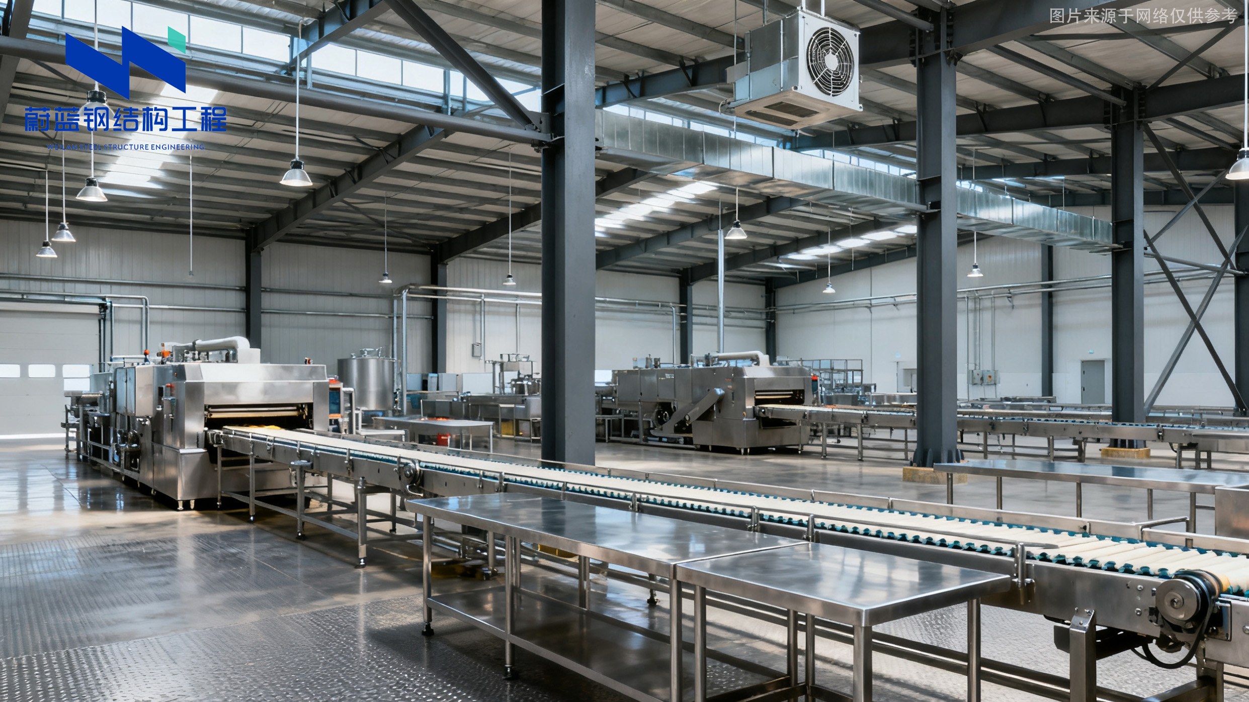 钢结构食品生产车间 钢结构食品生产车间