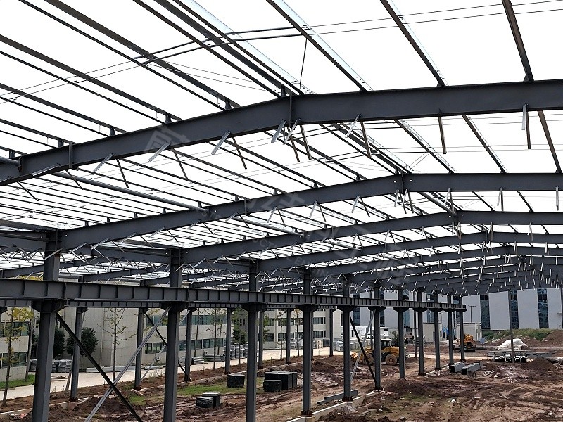 蔚蓝钢结构丨河南施美克5#钢结构厂房建造案例