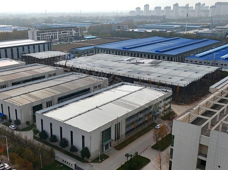 蔚蓝钢结构丨河南施美克9#钢结构厂房建造案例