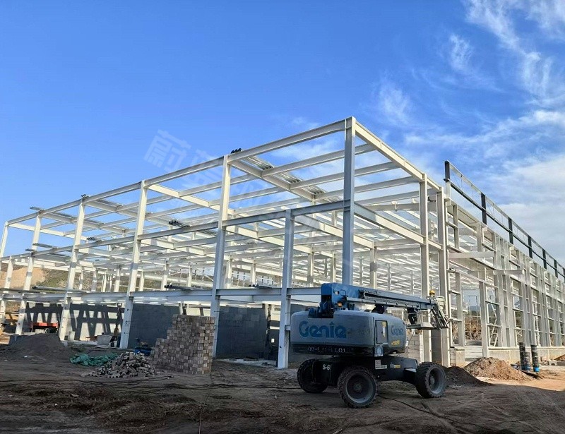 蔚蓝钢结构丨平顺腾龙工贸钢结构厂房建造案例