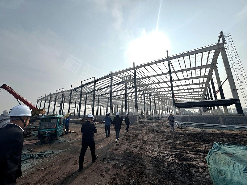 蔚蓝钢结构丨河南威百特钢结构厂房建造案例